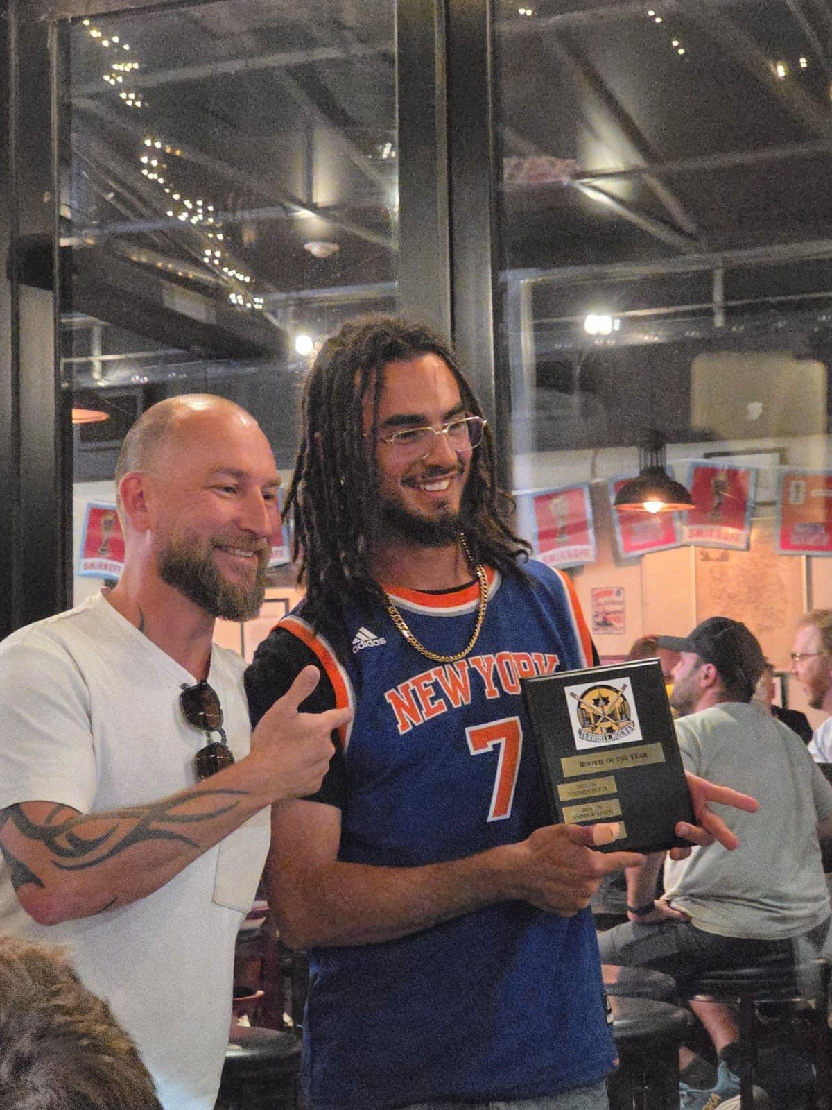 Rookie of the Year handed over at the pub